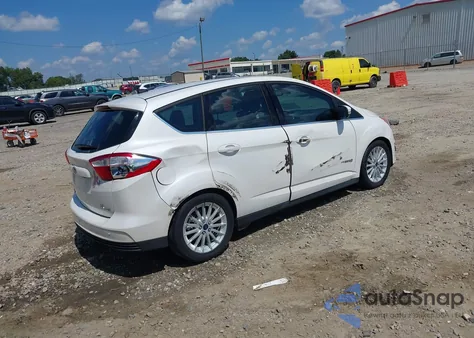 2015 Ford C-Max Hybrid Sel из США, поврежденный, VIN 1FADP5BU2FL124665